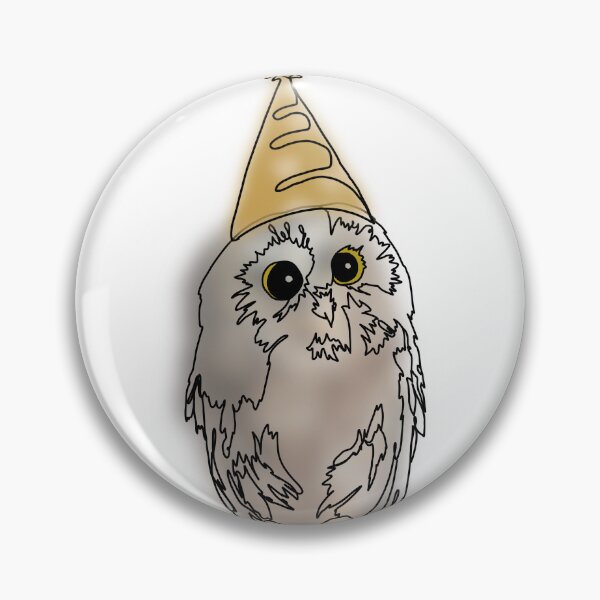Item preview, Cute Owl in yellow Party Hat – animalzinhats designed and sold by Ashley’sAnimalz.