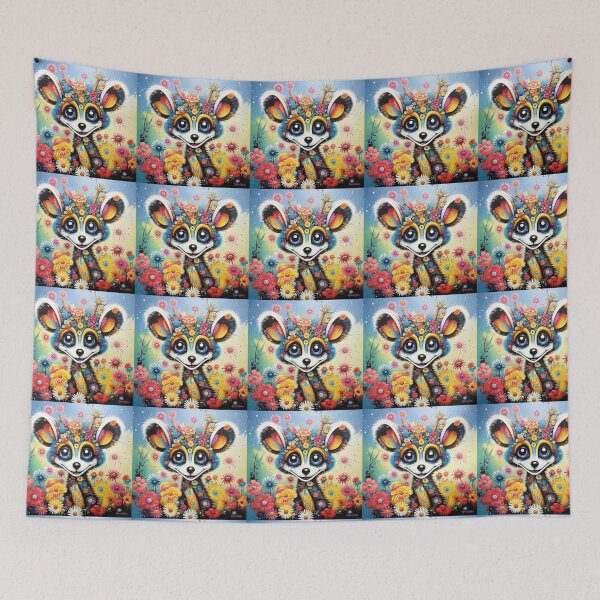 Item preview, Adorable lemur in a mysterious forest. designed and sold by Natalia-Vlad.