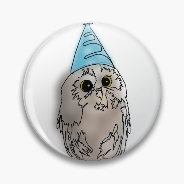 Item preview, Cute Owl in blue Party Hat – animalzinhats designed and sold by Ashley’sAnimalz.