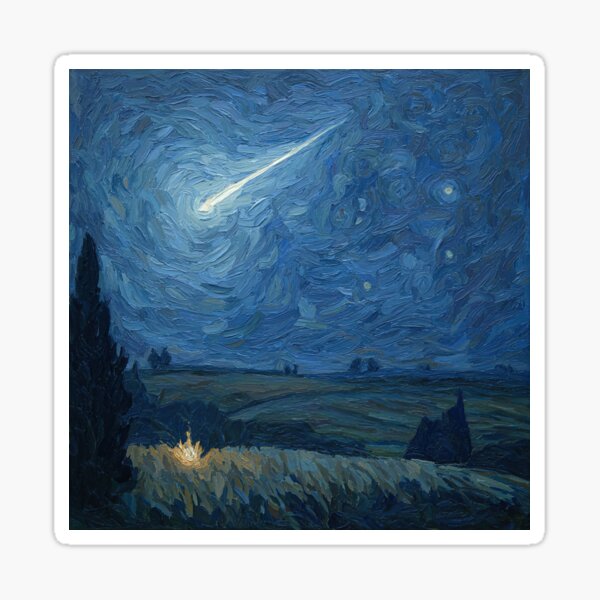 Item preview, Quasar | Post-impressionist painting style designed and sold by ComicsFactory.