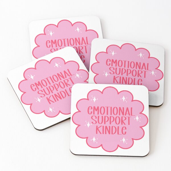 Item preview, Emotional Support Kindle Pink designed and sold by RosesVisuals.