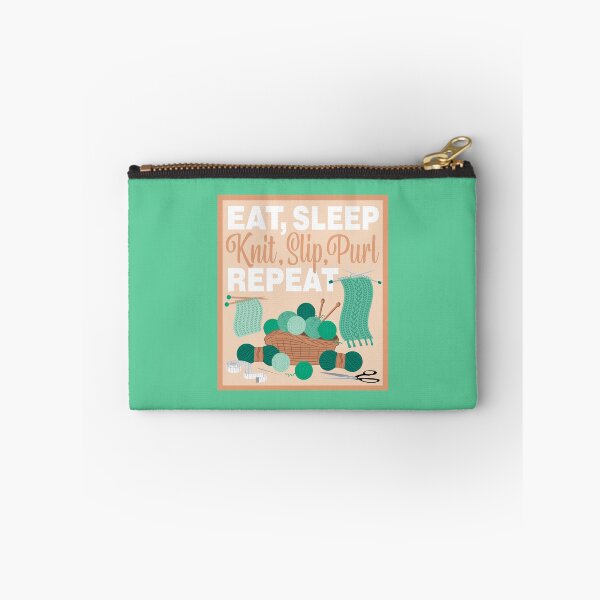 Item preview, Eat Sleep Repeat Knitting - Knitting items - GREEN designed and sold by StellarFX.