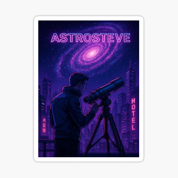 Item preview, Galactic Vision – Cyberpunk Nights designed and sold by AstroBySteve.