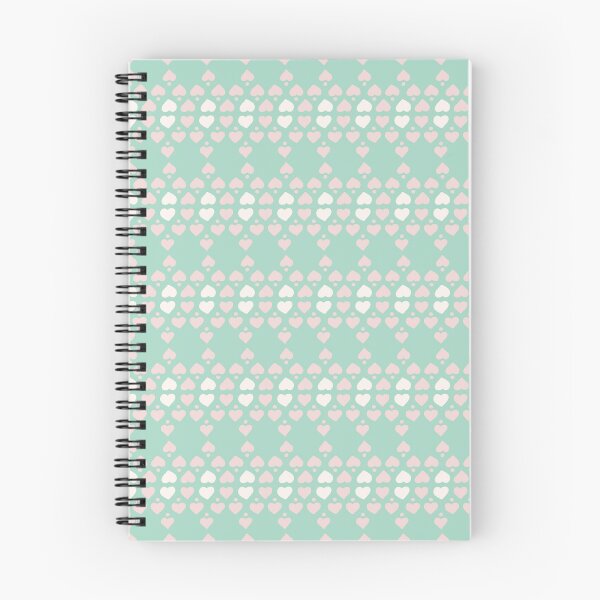 Item preview, Hand Drawn Mint Green Pink Hearts Love Argyle Pattern Sweetness designed and sold by KellyReevesArt.