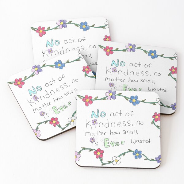 Item preview, Kindness with flowers designed and sold by The Daily Doodler.