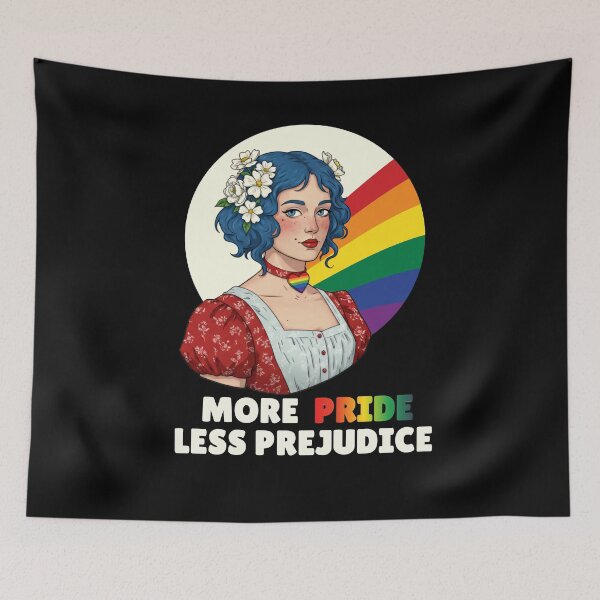 Item preview, More Pride Less Prejudice LGBTQ Rainbow Pride Month  designed and sold by ArtFromBeyond.