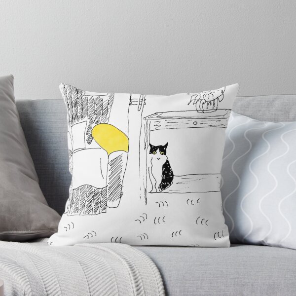 Item preview, Cat in Living Room designed and sold by openeyeddreams.