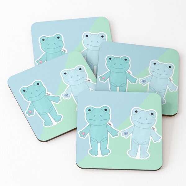 Item preview, Build a Bear TOADally Teal Frog + Blue Skies Frog designed and sold by digidoodles.