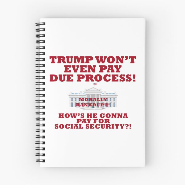 Item preview, Trump Due Process Social Security protest flair  designed and sold by ProtestThreads.