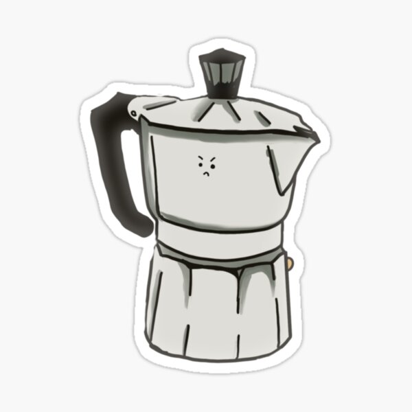 Item preview, Angry Moka Pot designed and sold by Nate Klock Designs.