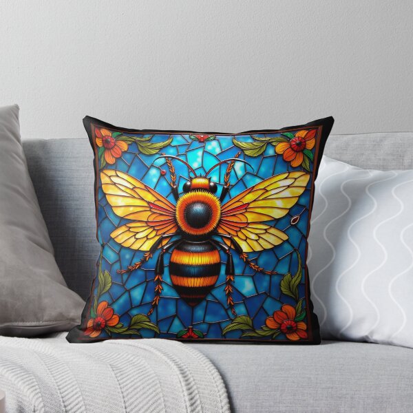 Item preview, Stained Glass Mosaic Bee Gift S01 designed and sold by PerfectDay2Play.