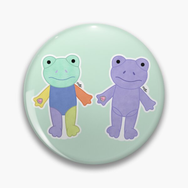 Item preview, Build a Bear Hoppy Colors Frog + Purple Hops Frog designed and sold by digidoodles.