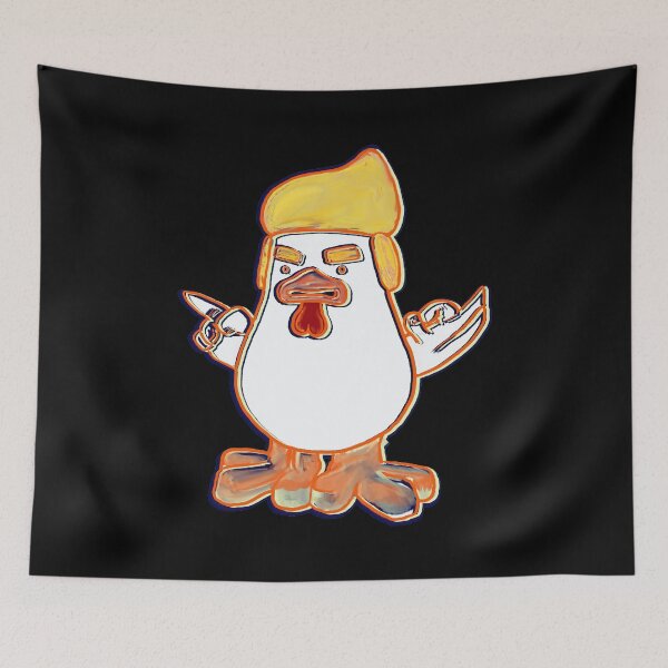 Item preview, Trump Chicken Caricature – Hand-Drawn Political Satire Illustration designed and sold by aadventures.