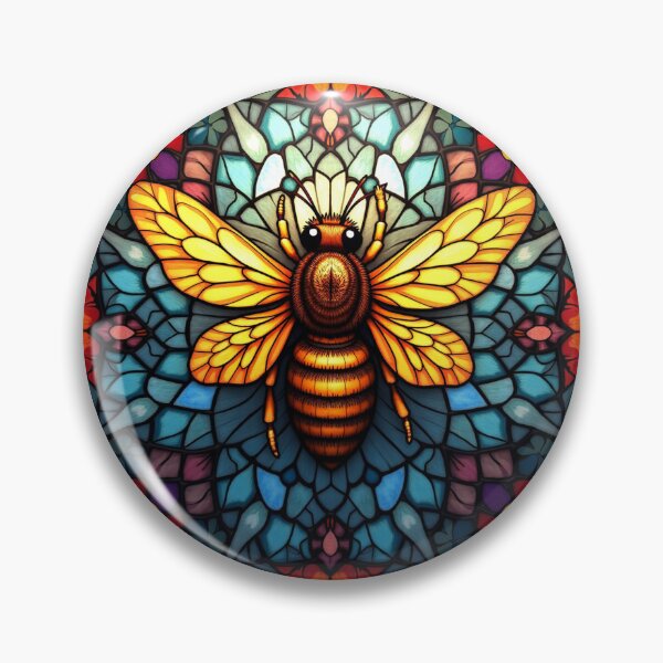 Item preview, Stained Glass Mosaic Bee Gift S03 designed and sold by PerfectDay2Play.