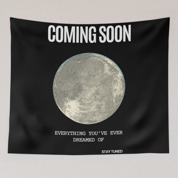 Item preview, Dreams Coming Soon Positivity Affirmation Quote In Black designed and sold by nikifora.