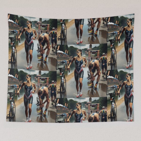 Item preview, "Transition Mode: Calm, Fast, Focused" designed and sold by Triathlongram.