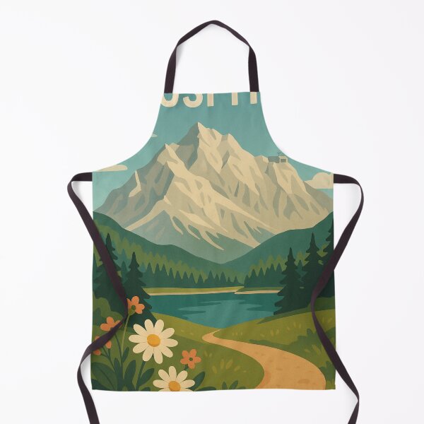 Item preview, Zugspitze Trail with Mountain and Wildflowers designed and sold by Aryabek.