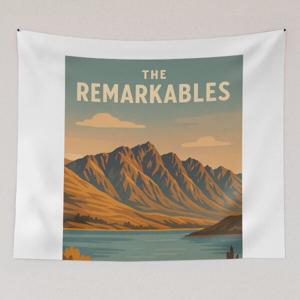 Item preview, The Remarkables and Lake Wakatipu in New Zealand designed and sold by Aryabek.