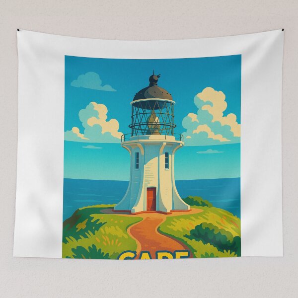 Item preview, Cape Reinga Lighthouse Facing the Sea designed and sold by Aryabek.
