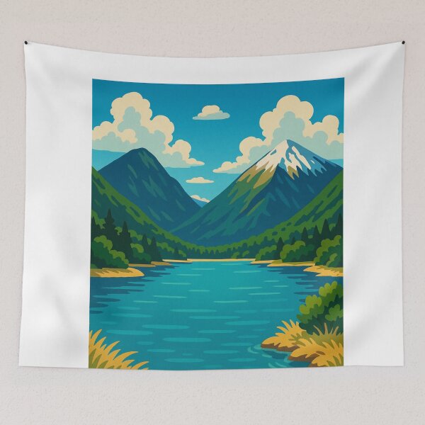 Item preview, Nelson Lakes National Park with Alpine Waters designed and sold by Aryabek.