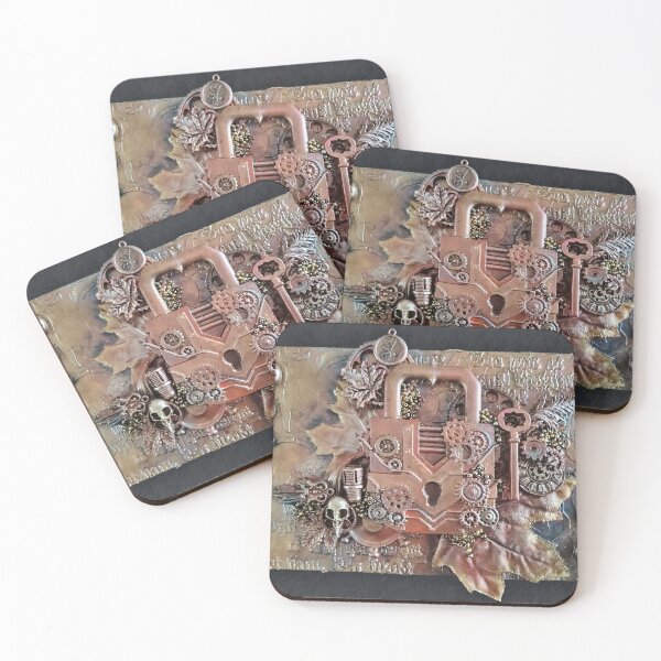 Item preview, Steampunk Padlock Collage designed and sold by SuspendedDreams.
