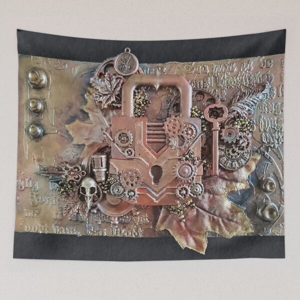 Item preview, Steampunk Padlock Collage designed and sold by SuspendedDreams.
