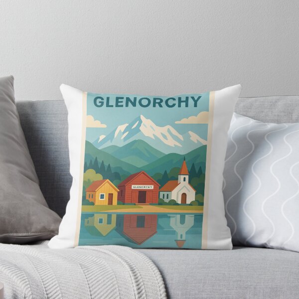 Item preview, Glenorchy Lakefront View with Historic Buildings designed and sold by Aryabek.