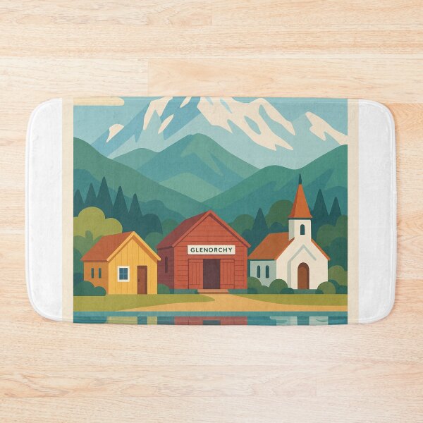 Item preview, Glenorchy Lakefront View with Historic Buildings designed and sold by Aryabek.