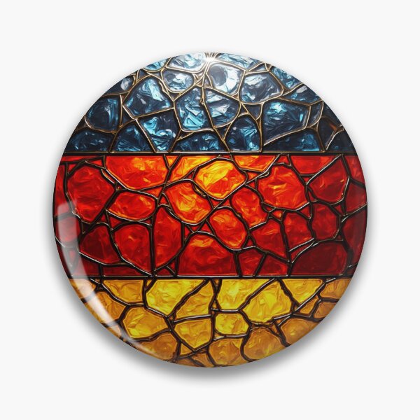 Aperçu de l'œuvre Mosaïque de vitraux Drapeau de l'Allemagne créée et vendue par PerfectDay2Play.