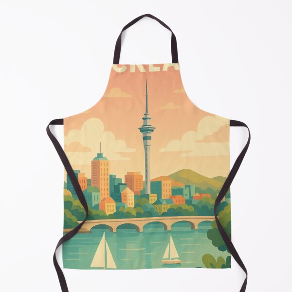 Item preview, Auckland Skyline with Sky Tower and Harbour designed and sold by Aryabek.