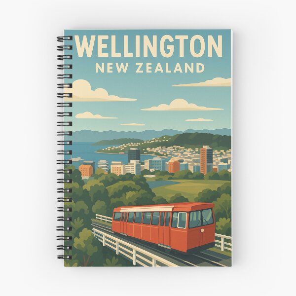 Item preview, Wellington Cable Car with Harbour and Hills designed and sold by Aryabek.