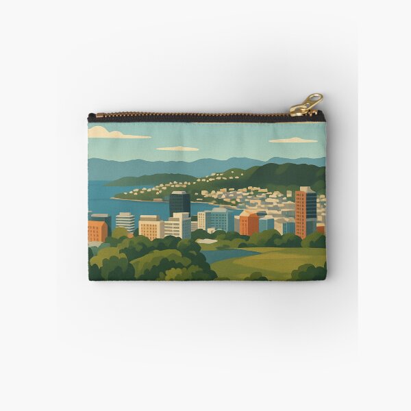Item preview, Wellington Cable Car with Harbour and Hills designed and sold by Aryabek.