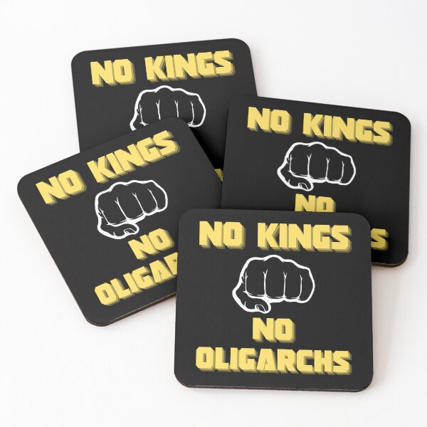 Item preview, no kings no oligarchs designed and sold by TEEJAMBOREE.