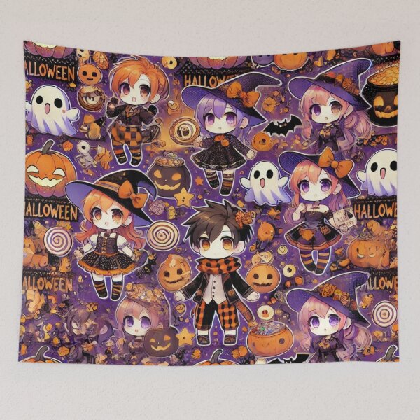 Item preview, Enchanted Kids Pumpkin Parade designed and sold by Dream Bloom Gallery.