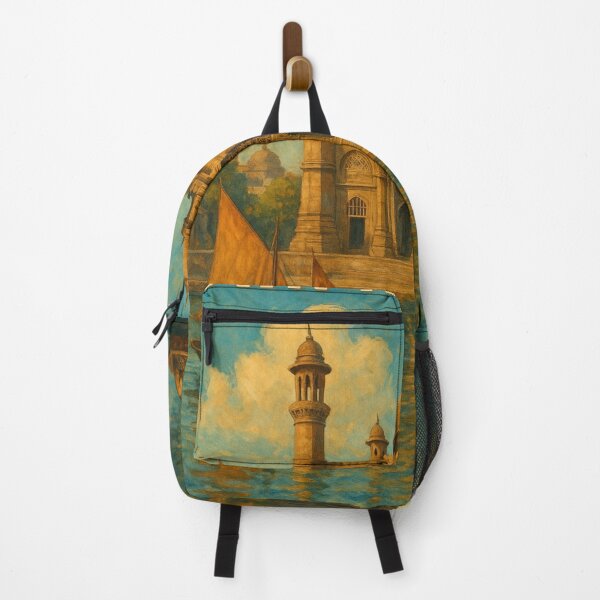 Item preview, Ahmedabad Mosque Reflection with Traditional Boats designed and sold by Aryabek.