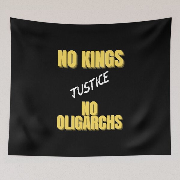 Item preview, no kings no oligarchs designed and sold by TEEJAMBOREE.