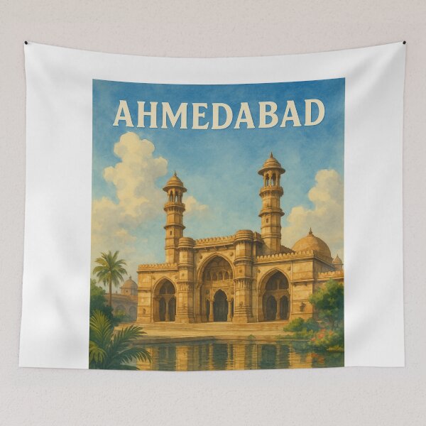 Item preview, Ahmedabad Mosque with Reflections and Gardens designed and sold by Aryabek.