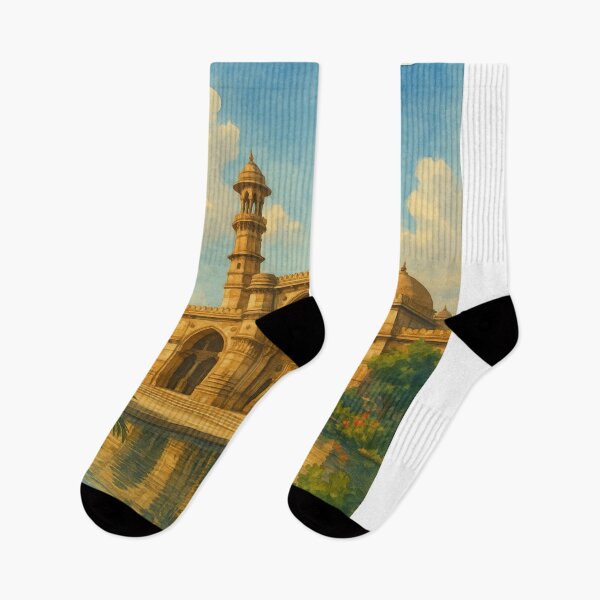 Item preview, Ahmedabad Mosque with Reflections and Gardens designed and sold by Aryabek.
