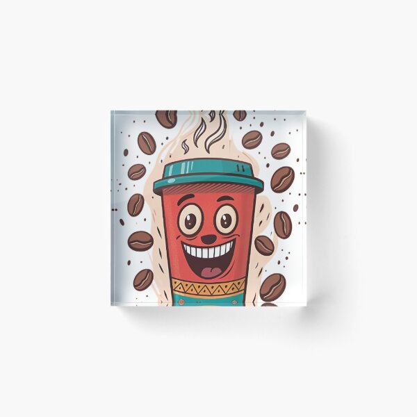 Item preview, Coffee Cup with a Manic Expression designed and sold by likbatonboot.