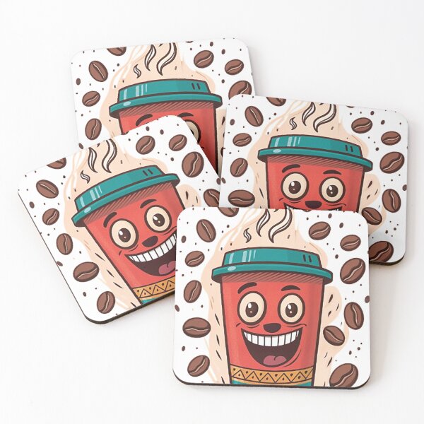 Item preview, Coffee Cup with a Manic Expression designed and sold by likbatonboot.