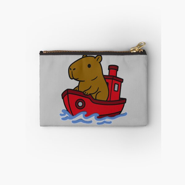 Item preview, Capybara Tug Boat - Dark Red designed and sold by AngelMiette.