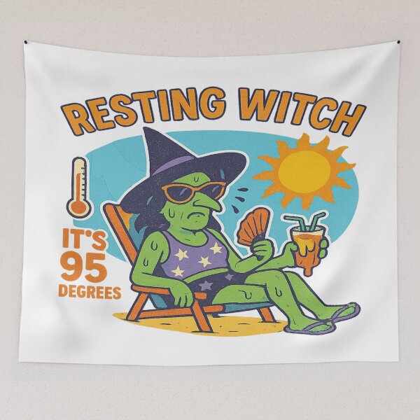 Item preview, Resting Witch Face – Summerween Heatwave designed and sold by Rajasekar.