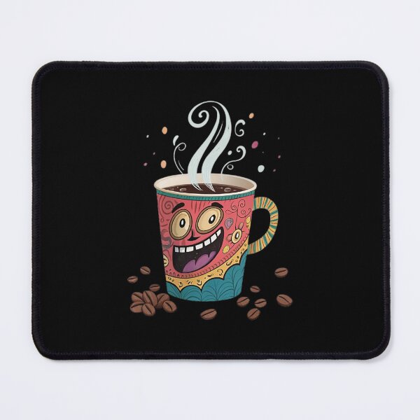 Item preview, Coffee Cup with a Manic Expression designed and sold by likbatonboot.