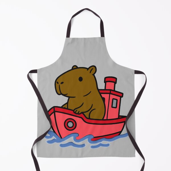 Item preview, Capybara Tug Boat - Red designed and sold by AngelMiette.