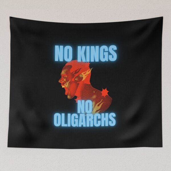 Item preview, no kings no oligarchs designed and sold by TEEJAMBOREE.