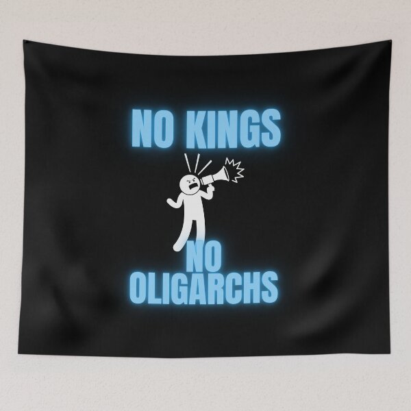 Item preview, no kings no oligarchs designed and sold by TEEJAMBOREE.
