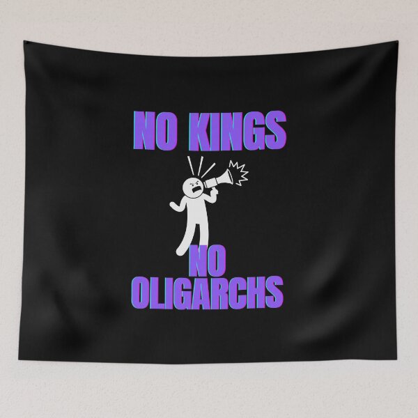 Item preview, no kings no oligarchs designed and sold by TEEJAMBOREE.