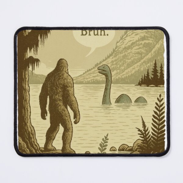 Item preview, Bigfoot Meets the Loch Ness Monster designed and sold by semad34.