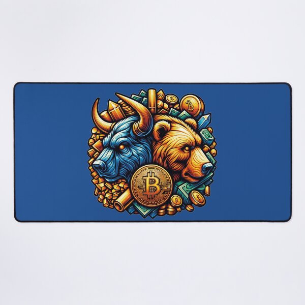 Item preview, Angry Bull vs Angry Bear, Bitcoin designed and sold by MerlinWear.