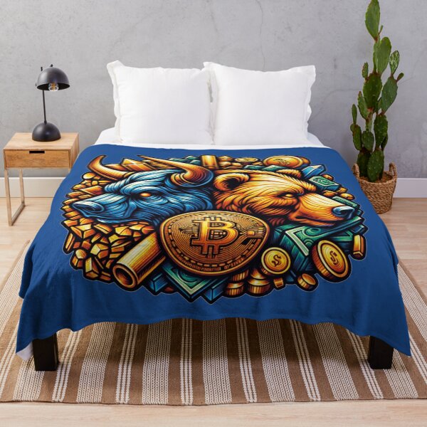 Item preview, Angry Bull vs Angry Bear, Bitcoin designed and sold by MerlinWear.